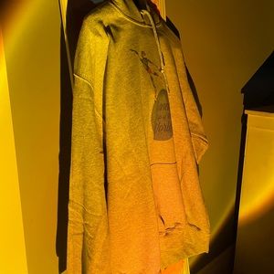 Grey dance sweatshirt brand is Gildan